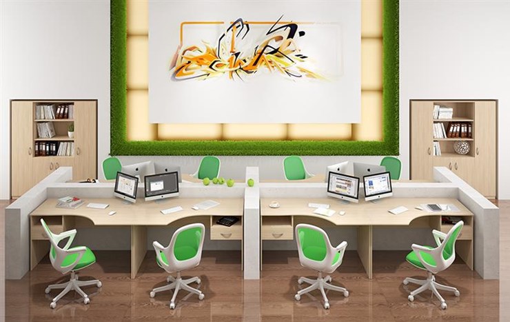 Набор мебели в офис SIMPLE с эргономичными столами и тумбами в Липецке - изображение 6